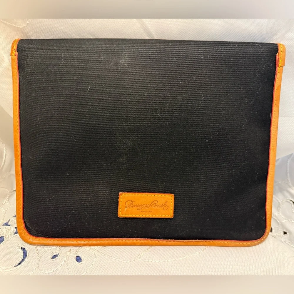 Dooney & Bourke Vintage Black Canvas with Leather Accents iPad Cover
